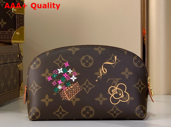 Louis Vuitton Cosmetic Pouch PM Fuchsia Monogram Coated Canvas M15359 Replica