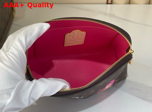 Louis Vuitton Cosmetic Pouch PM Fuchsia Monogram Coated Canvas M15359 Replica