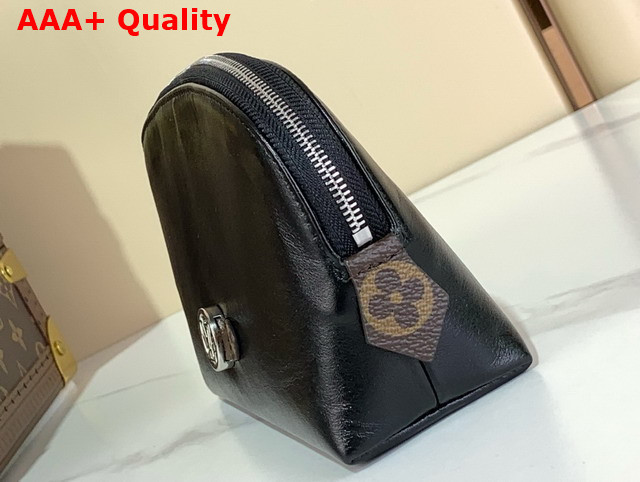 Louis Vuitton Cosmetic Pouch PM in Black Lambskin Leather Replica