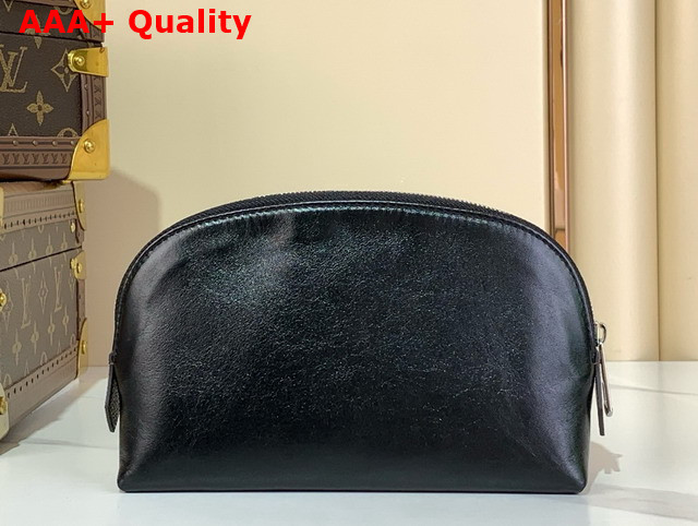 Louis Vuitton Cosmetic Pouch PM in Black Lambskin Leather Replica
