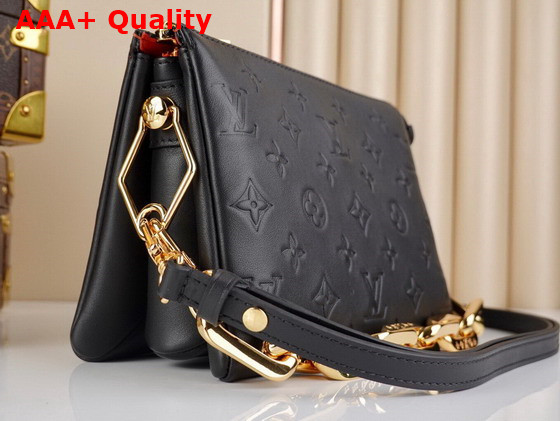 Louis Vuitton Coussin BB Handbag in Black Monogram Embossed Puffy Lambskin M20574 Replica