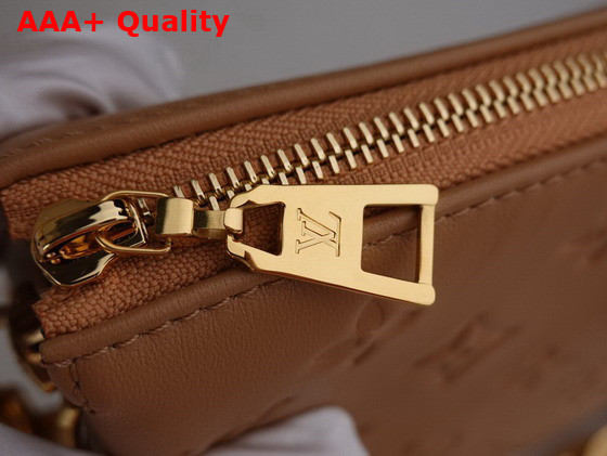Louis Vuitton Coussin BB Handbag in Camel Monogram Embossed Puffy Lambskin Replica