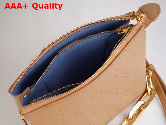 Louis Vuitton Coussin BB Handbag in Camel Monogram Embossed Puffy Lambskin Replica