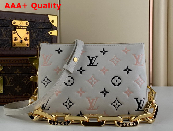 Louis Vuitton Coussin BB Tricolor Bag Beige Lambskin M22954 Replica