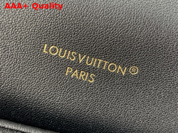 Louis Vuitton Coussin Backpack MM Black Calf Leather with Monogram Motif M25508 Replica