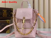 Louis Vuitton Coussin Backpack Mini Jasmine Pink Lambskin Leather M13389 Replica