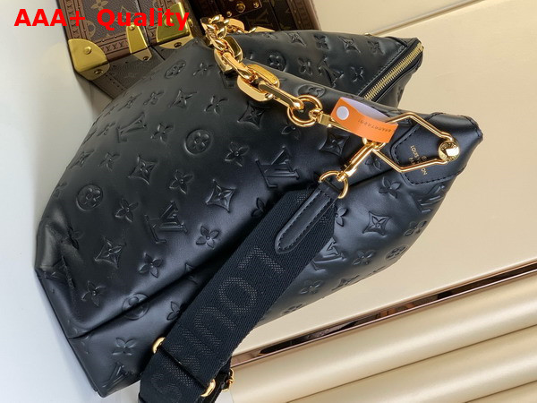 Louis Vuitton Coussin Hobo MM Black Calf Leather M12068 Replica