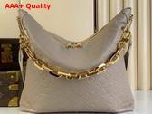 Louis Vuitton Coussin Hobo MM Galet Calf Leather M12071 Replica