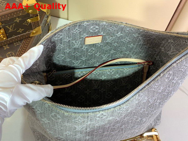 Louis Vuitton Coussin Hobo MM in Washed Gray Monogram Denim M13390 Replica