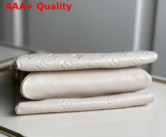 Louis Vuitton Coussin PM Cream Monogram Embossed Puffy Lambskin M57793 Replica