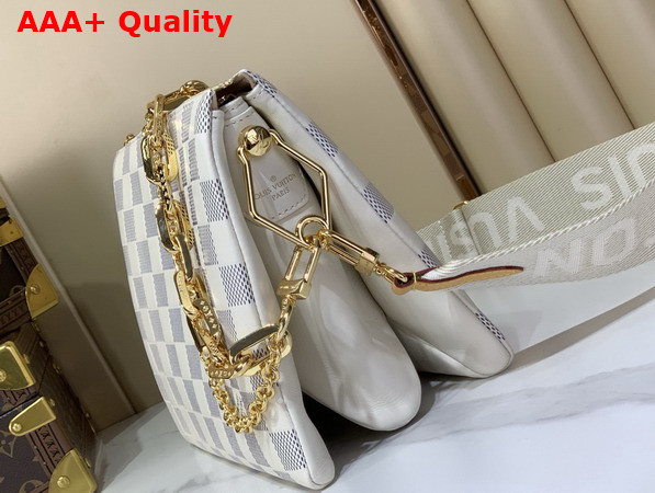 Louis Vuitton Coussin PM Damier Azur Lamb Leather N40904 Replica