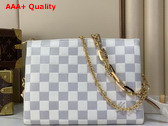 Louis Vuitton Coussin PM Damier Azur Lamb Leather N40904 Replica