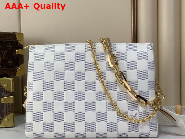 Louis Vuitton Coussin PM Damier Azur Lamb Leather N40904 Replica