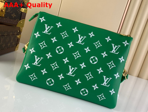 Louis Vuitton Coussin PM Green Monogram Embossed Puffer Lambskin M20760 Replica