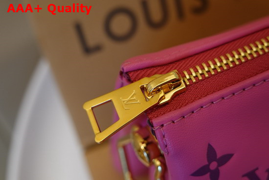 Louis Vuitton Coussin PM Handbag Pink Purple Monogram Embossed Puffy Lambskin M58628 Replica