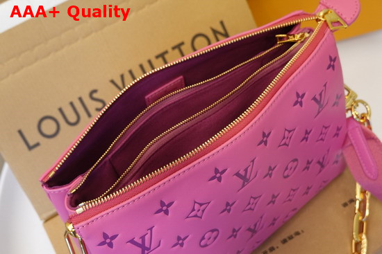 Louis Vuitton Coussin PM Handbag Pink Purple Monogram Embossed Puffy Lambskin M58628 Replica