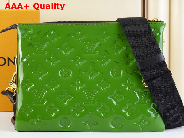 Louis Vuitton Coussin PM Handbag Shiny Green Calf Leather with an Embossed Monogram Pattern M20565 Replica