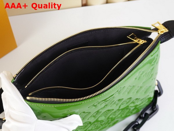 Louis Vuitton Coussin PM Handbag Shiny Green Calf Leather with an Embossed Monogram Pattern M20565 Replica