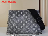 Louis Vuitton Coussin PM Handbag in Grey Monogram Jacquard Denim Replica