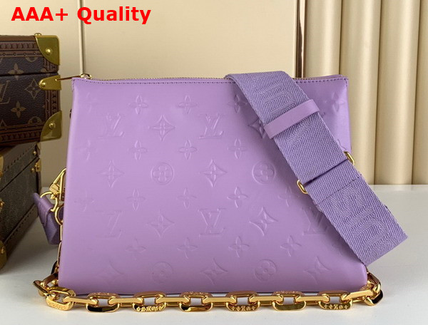 Louis Vuitton Coussin PM Handbag in Light Purple Lambskin M21439 Replica