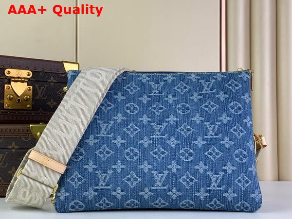 Louis Vuitton Coussin PM Handbag in Navy Blue Monogram Denim M24564 Replica