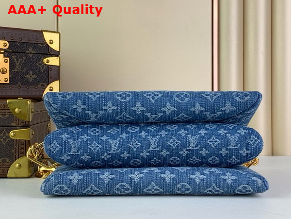 Louis Vuitton Coussin PM Handbag in Navy Blue Monogram Denim M24564 Replica