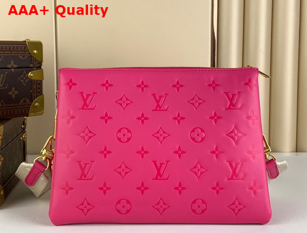 Louis Vuitton Coussin PM Handbag in Rose Miami Pink Lambskin M21773 Replica