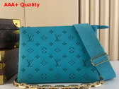 Louis Vuitton Coussin PM Handbag in Turquoise Monogram Embossed Puffy Lambskin M20769 Replica