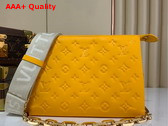 Louis Vuitton Coussin PM Handbag in Yellow Monogram Embossed Puffy Lambskin M20378 Replica