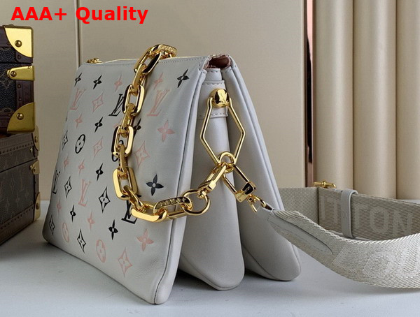 Louis Vuitton Coussin PM Tricolor Bag Beige Lambskin Replica