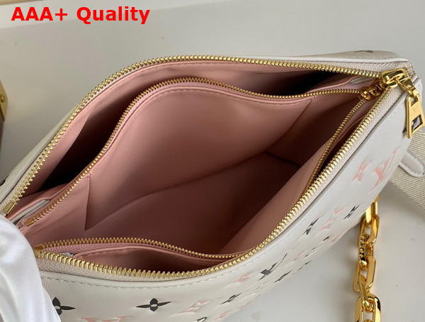 Louis Vuitton Coussin PM Tricolor Bag Beige Lambskin Replica