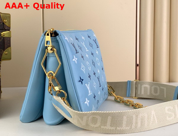 Louis Vuitton Coussin PM Tricolor Bag in Blue Lambskin M22953 Replica