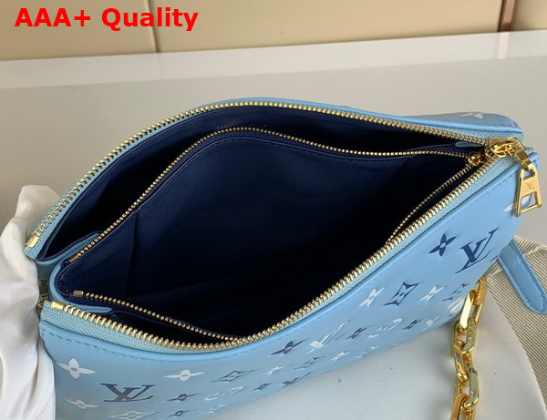 Louis Vuitton Coussin PM Tricolor Bag in Blue Lambskin M22953 Replica