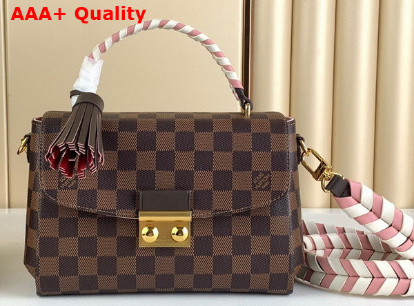 Louis Vuitton Croisette Handbag in Damier Ebene Coated Canvas N40451 Replica