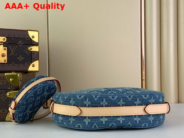 Louis Vuitton Croissant MM Handbag in Blue Monogram Denim M46856 Replica