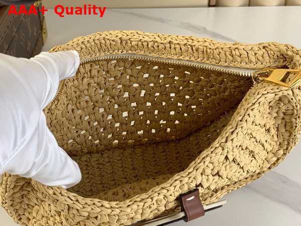 Louis Vuitton Croissant MM Handbag in Natural Raffia M24811 Replica