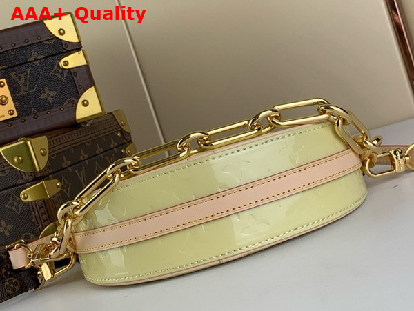 Louis Vuitton Croissant PM Bag in Chic and Yellow Monogram Vernis Embossed Cowhide Leather M24020 Replica