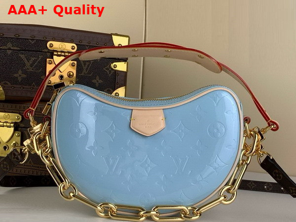 Louis Vuitton Croissant PM Bag in Sky Monogram Vernis Embossed Cowhide Leather M24021 Replica