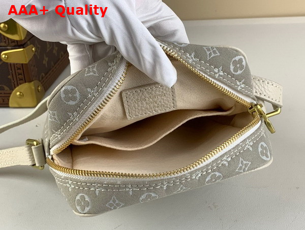 Louis Vuitton Crossbody Bag in Grey Monogram Jacquard Denim Replica