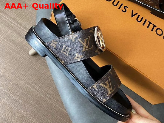 Louis Vuitton Crossroads Comfort Sandal Monogram Canvas Replica