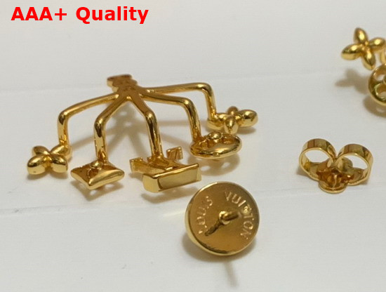 Louis Vuitton Cruiser Earrings Gold Color Hardware M00601 Replica