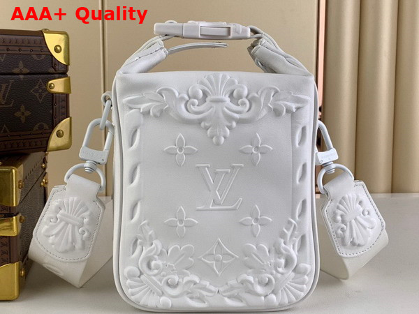 Louis Vuitton Cruiser Messenger in White Calf Leather Replica