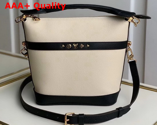 Louis Vuitton Cruiser PM Cream Black Calfskin Leather M57813 Replica
