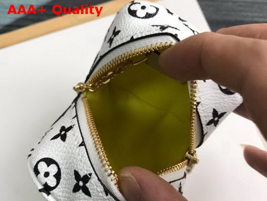 Louis Vuitton Cube Coin Purse Pink and Lila Monogram Canvas M67669 Replica