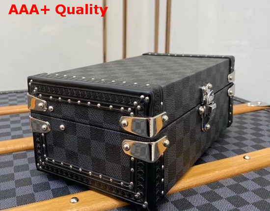 Louis Vuitton Cufflinks Box Damier Graphite Canvas N48248 Replica