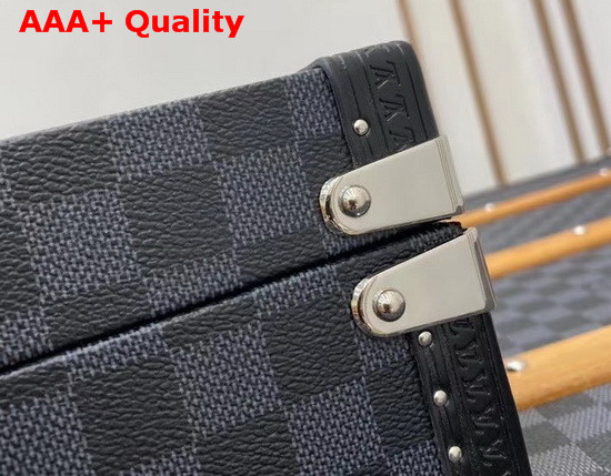 Louis Vuitton Cufflinks Box Damier Graphite Canvas N48248 Replica