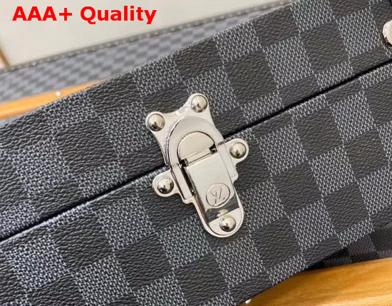 Louis Vuitton Cufflinks Box Damier Graphite Canvas N48248 Replica