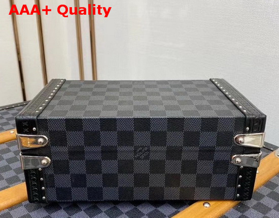 Louis Vuitton Cufflinks Box Damier Graphite Canvas N48248 Replica