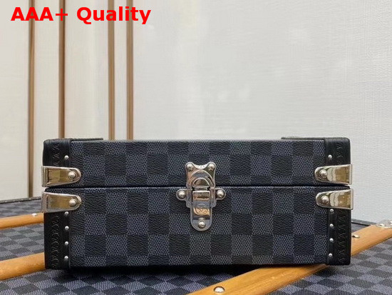 Louis Vuitton Cufflinks Box Damier Graphite Canvas N48248 Replica