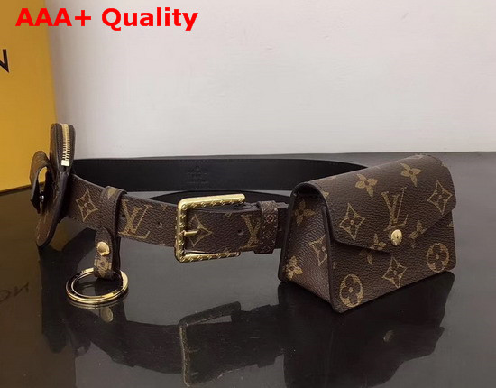 Louis Vuitton Daily Multi Pocket 30mm Belt in Monogram Canvas and Plain Calf Leather Lining M0236Y Replica